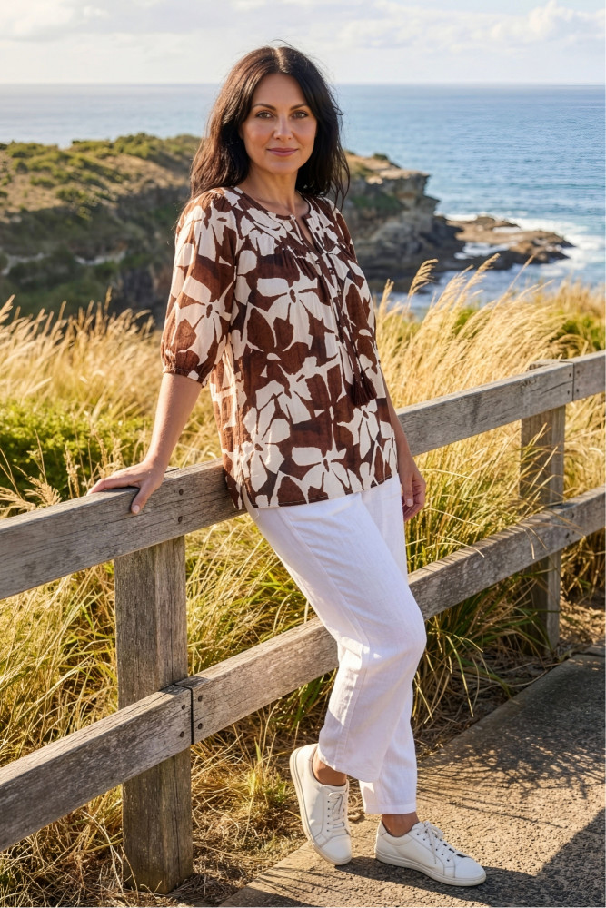 Tessa V-Neck Tassel Top