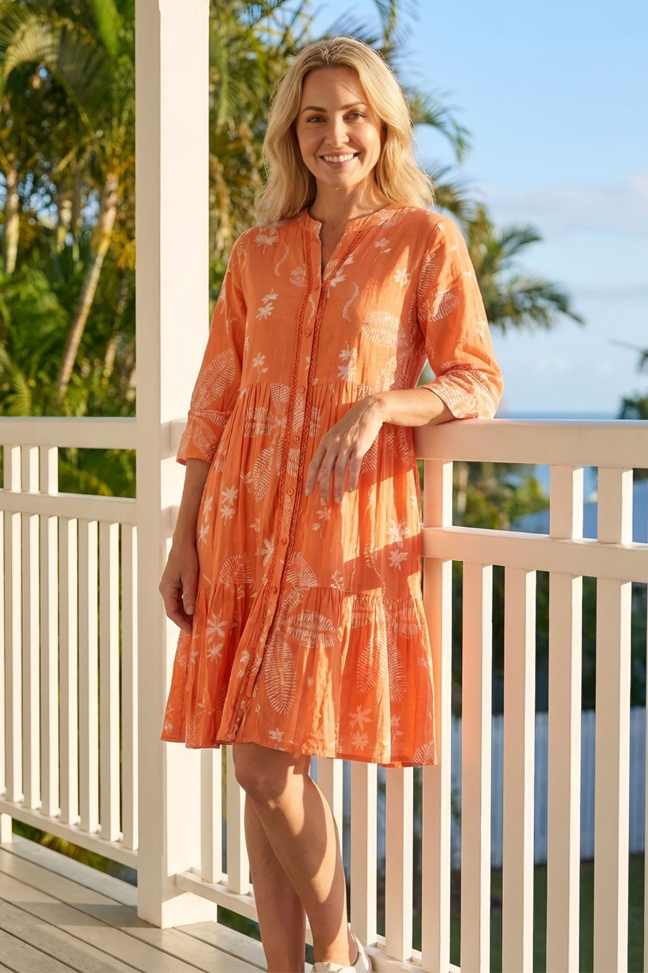 Vivian V Neck Shirt Dress