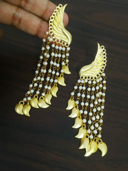 Long latkan earrings deals