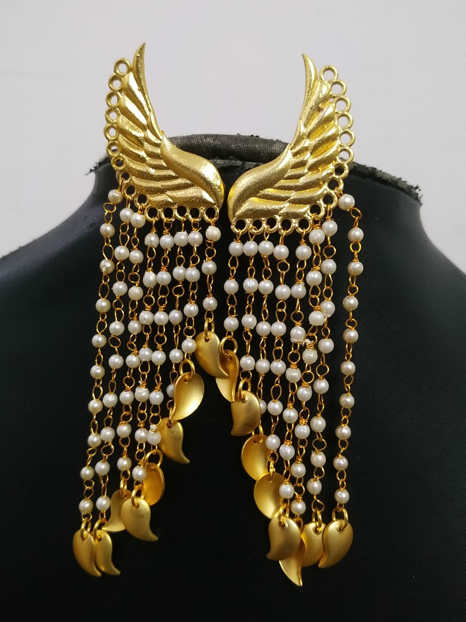 Long online latkan earrings