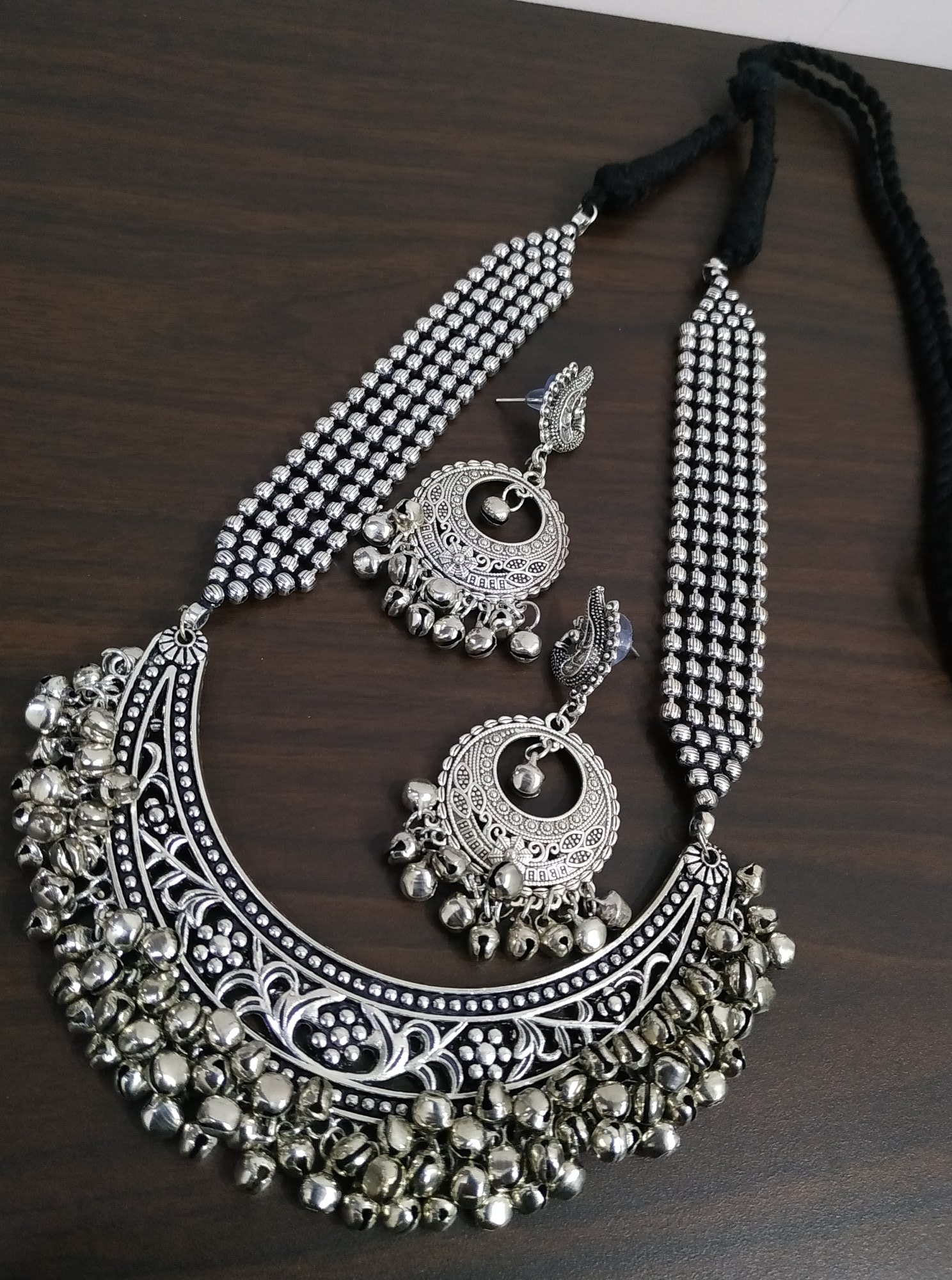 Designer Heavy Oxidised Ball Chain 