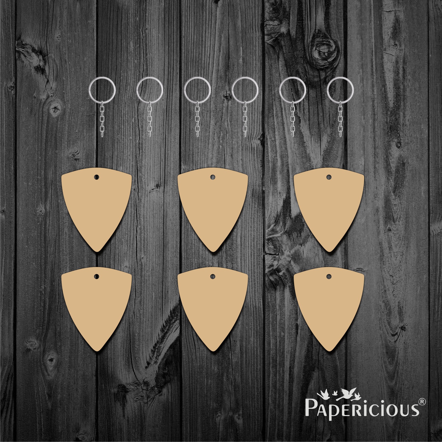 Mdf Keyring Keyring Raw MDF Hanging