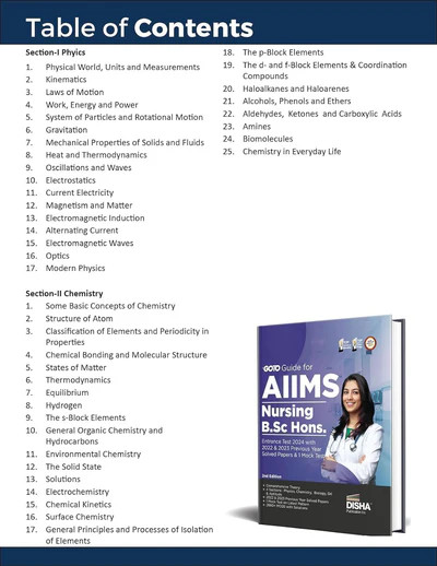 Disha AIIMS Nursing BSc Hons Entrance Test 2024 with 2022 2023 Previous Year Solved Papers 1 Mock Test 2nd Edition