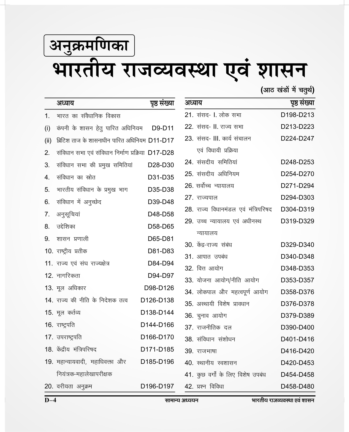 Ghatna Chakra Purvavlokan Bhartiya Rajvyavstha Evam Shasan Indian Polity New Edition 2024