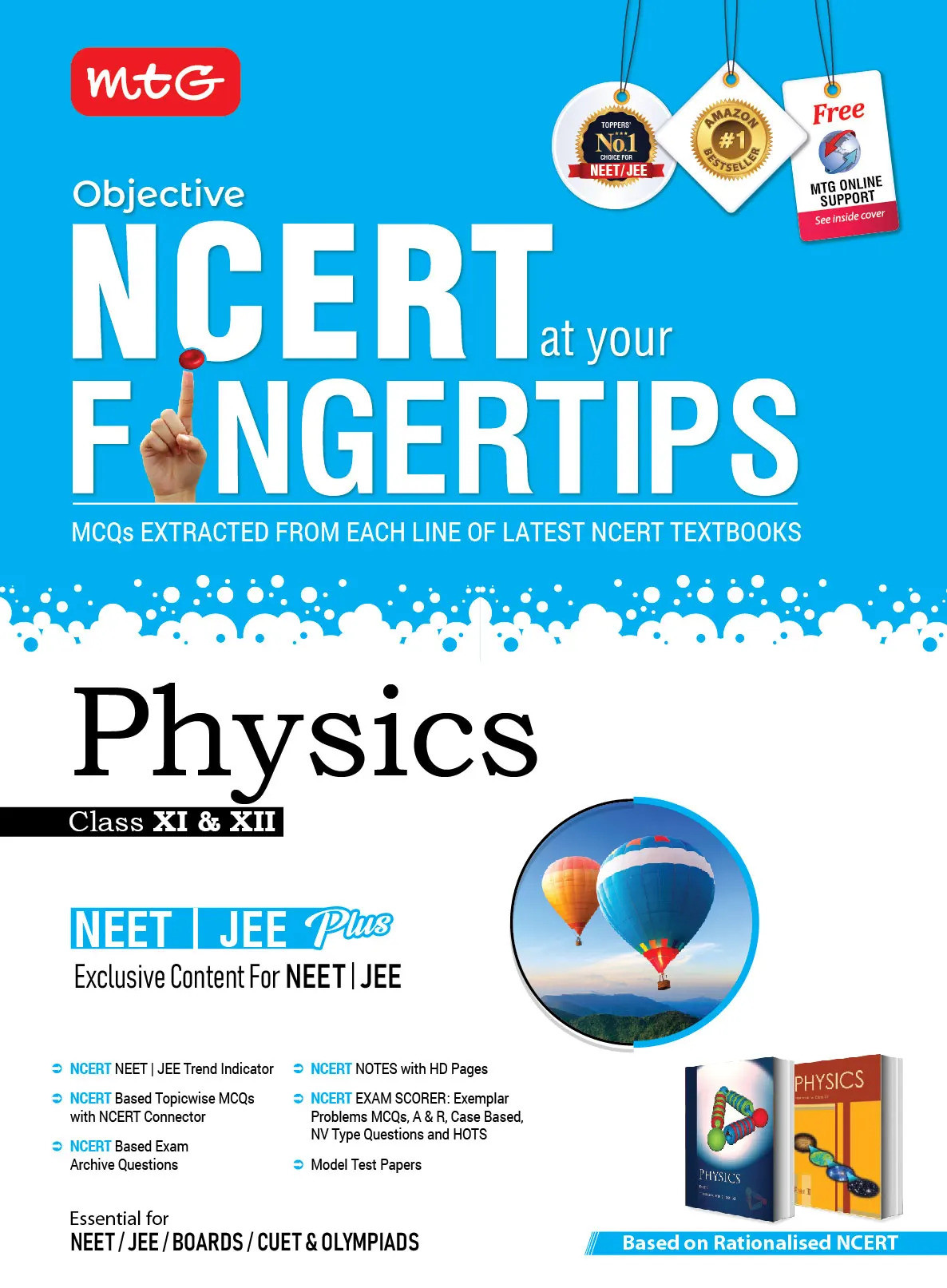 MTG Objective NCERT at your FINGERTIPS Physics NEET-JEE Books Based on NCERT Latest Pattern For 2025 Exam it is essential for NEETJEE BOARDSCUET exams along with NCERT