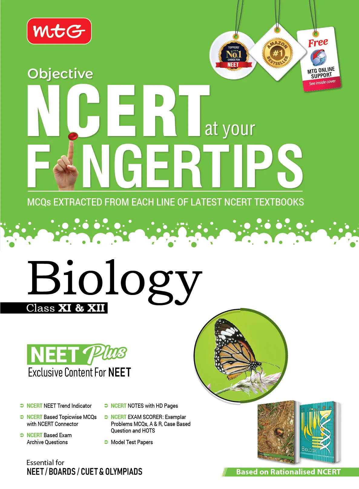 MTG Objective NCERT at your FINGERTIPS Biology NEET Books Based on NCERT Latest Pattern For 2025 Exam it is essential for NEETBOARDSCUET exams along with NCERT