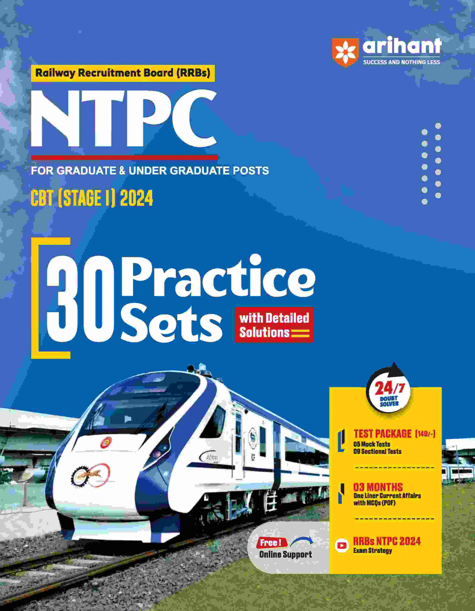 Arihant RRB NTPC CBT Stage I 2024 30 Practice Sets With Detailed Solution English