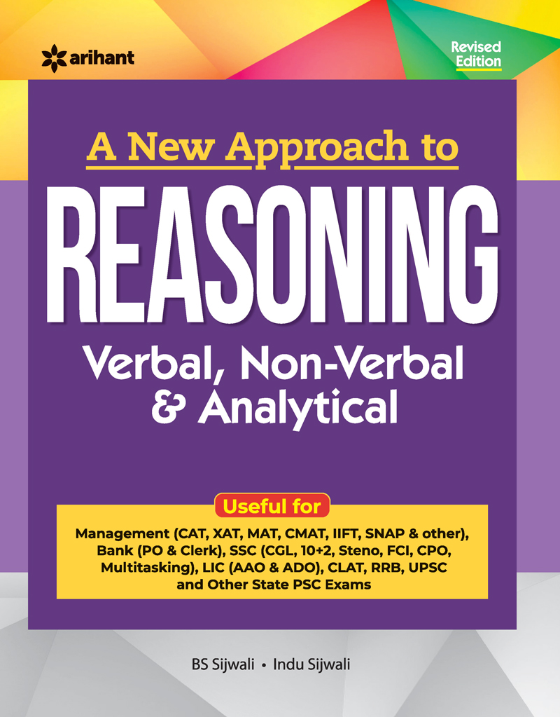 Arihant A New Approach to REASONING Verbal Non-Verbal Analytical English Medium