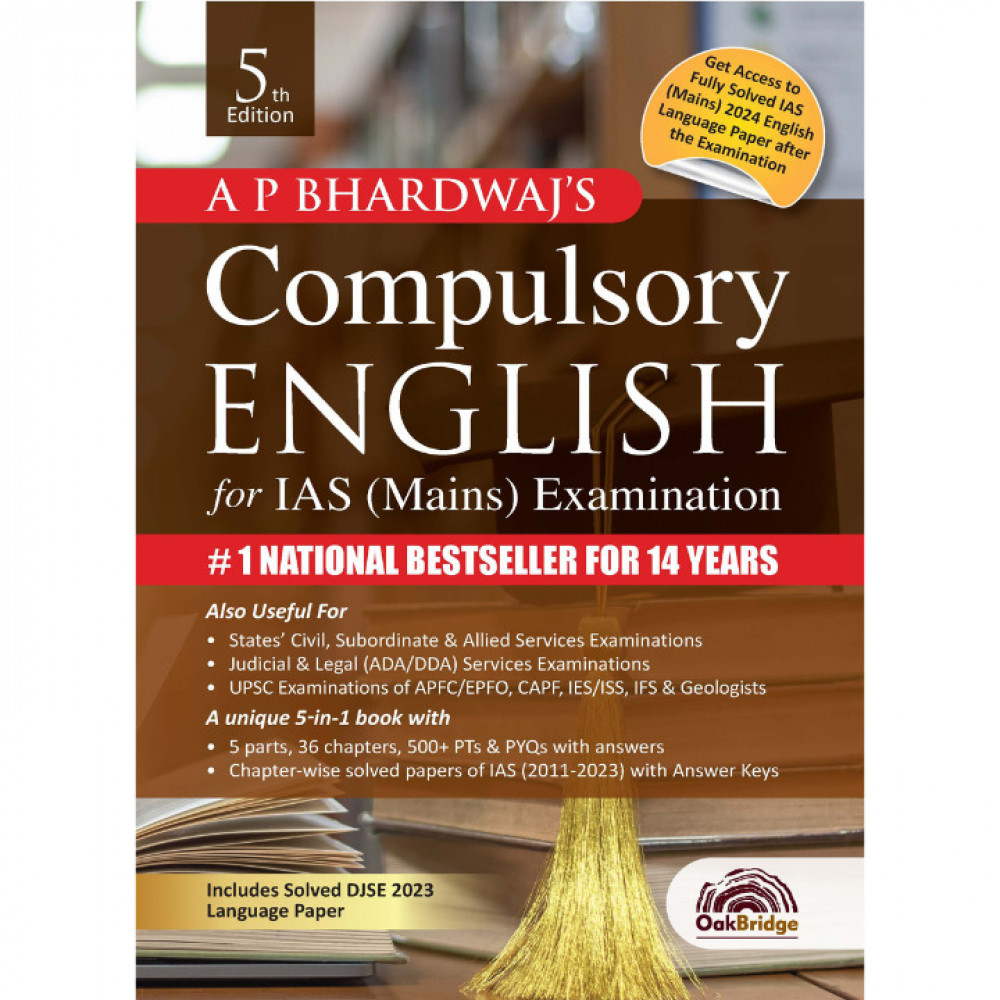 English Compulsory Project OakBridge Compulsory English, 5th Edition for IAS Mains 2024 by A P ...