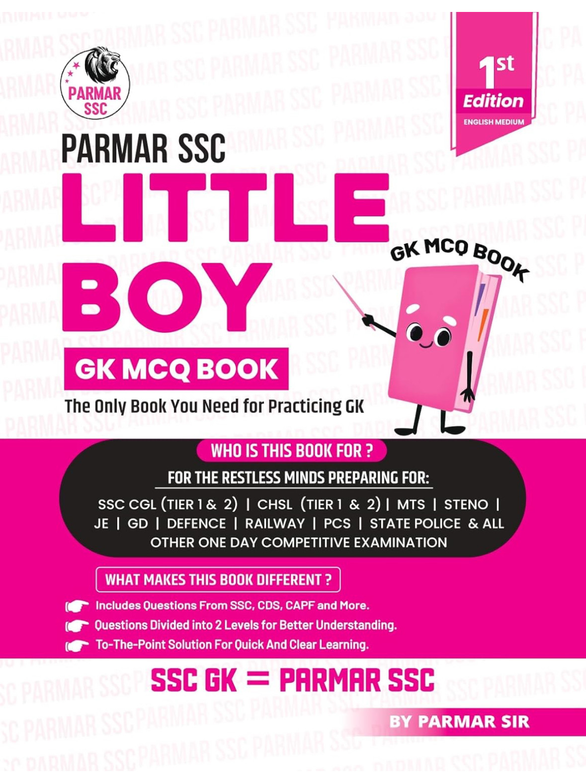 Parmar SSC Little Boy GK MCQ Book English Medium Usefull For SSC CGL  CHSL  CPO  MTS  STENO   All Over Competitive Examination By Parmar Sir