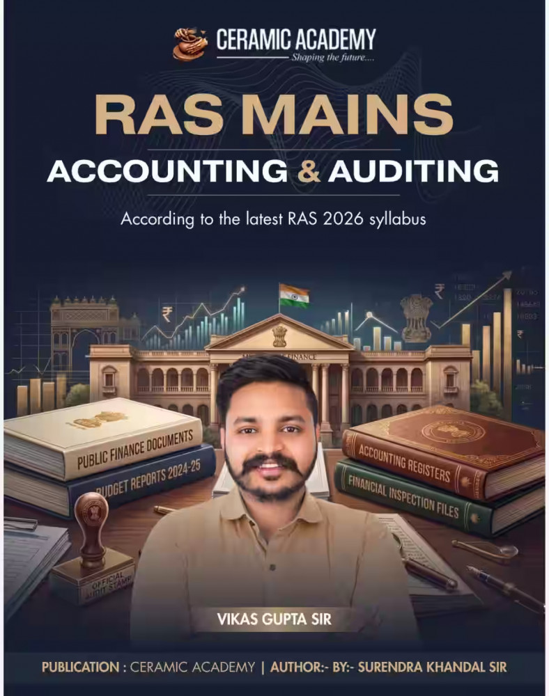 Image of Ceramic Academy Ras Mains Accounting &amp; Auditing (English Medium) New Edition 2026 By Vikas Gupta Sir