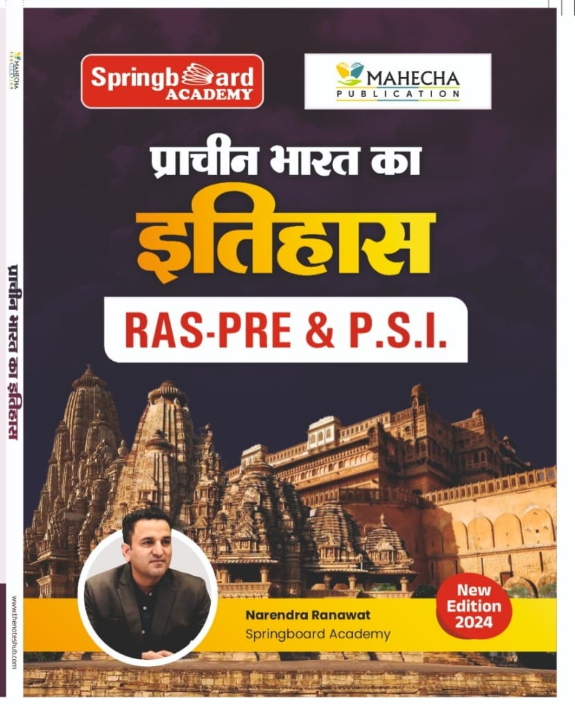 Spring Board Ras Pre-SI Prachin Bharat Ka Itihas Hindi 2024