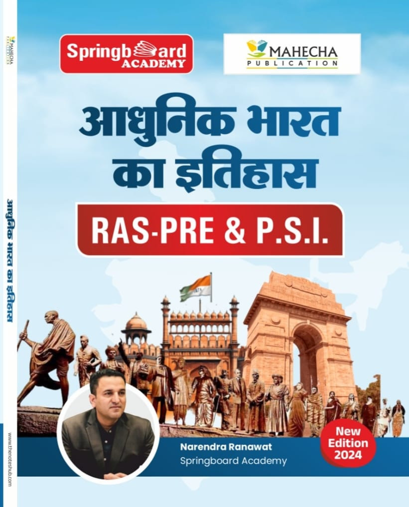 Spring Board Ras Pre-SI Adhunik Bharat Ka Itihas Hindi 2024