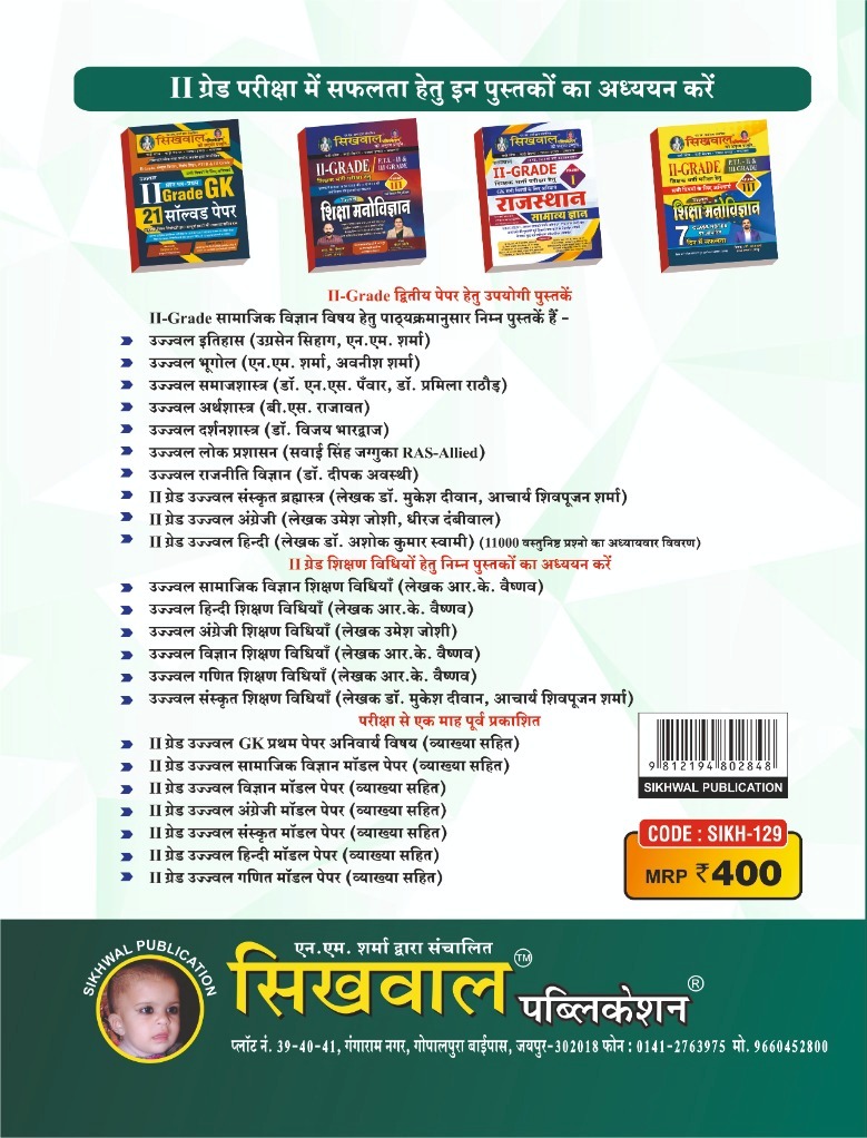 Sikhwal Second Grade GK Bharat Evam Vishv Samanya Gyan