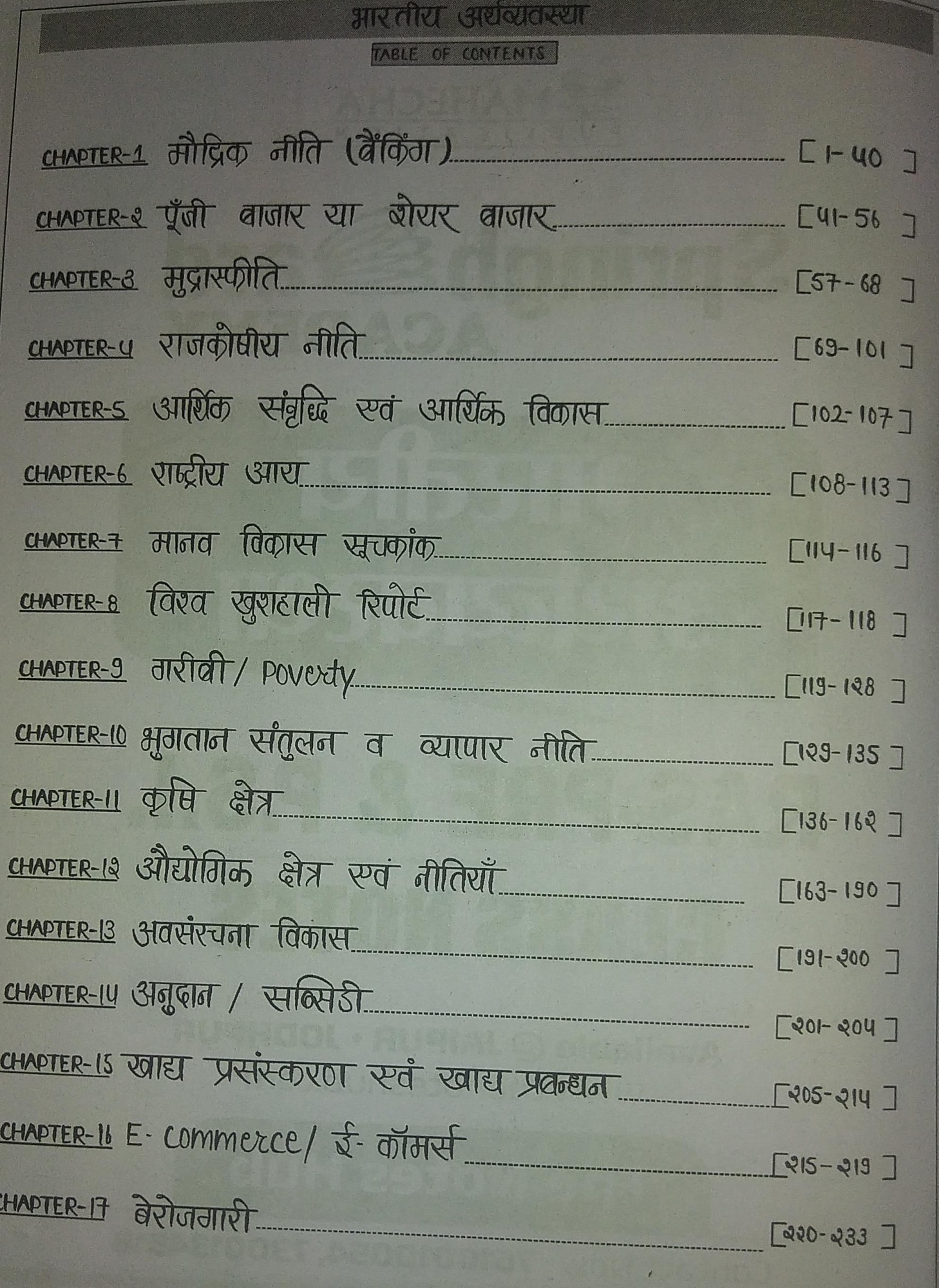 Spring Board Ras Pre-SI Bhartiye Arthvyevastha Hindi 2024