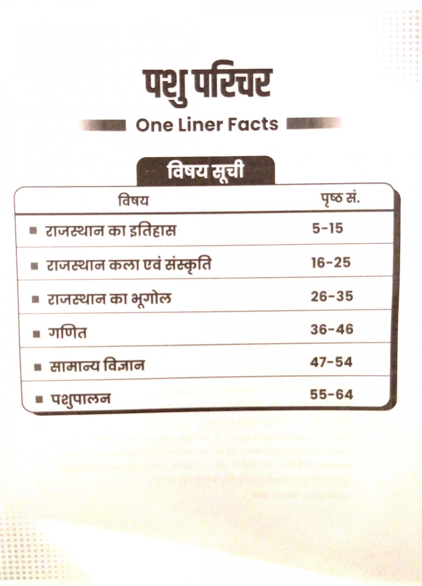 Utkarsh Pashu Parichar animal attendant One Liner Facts New Syllabus 09sept2024