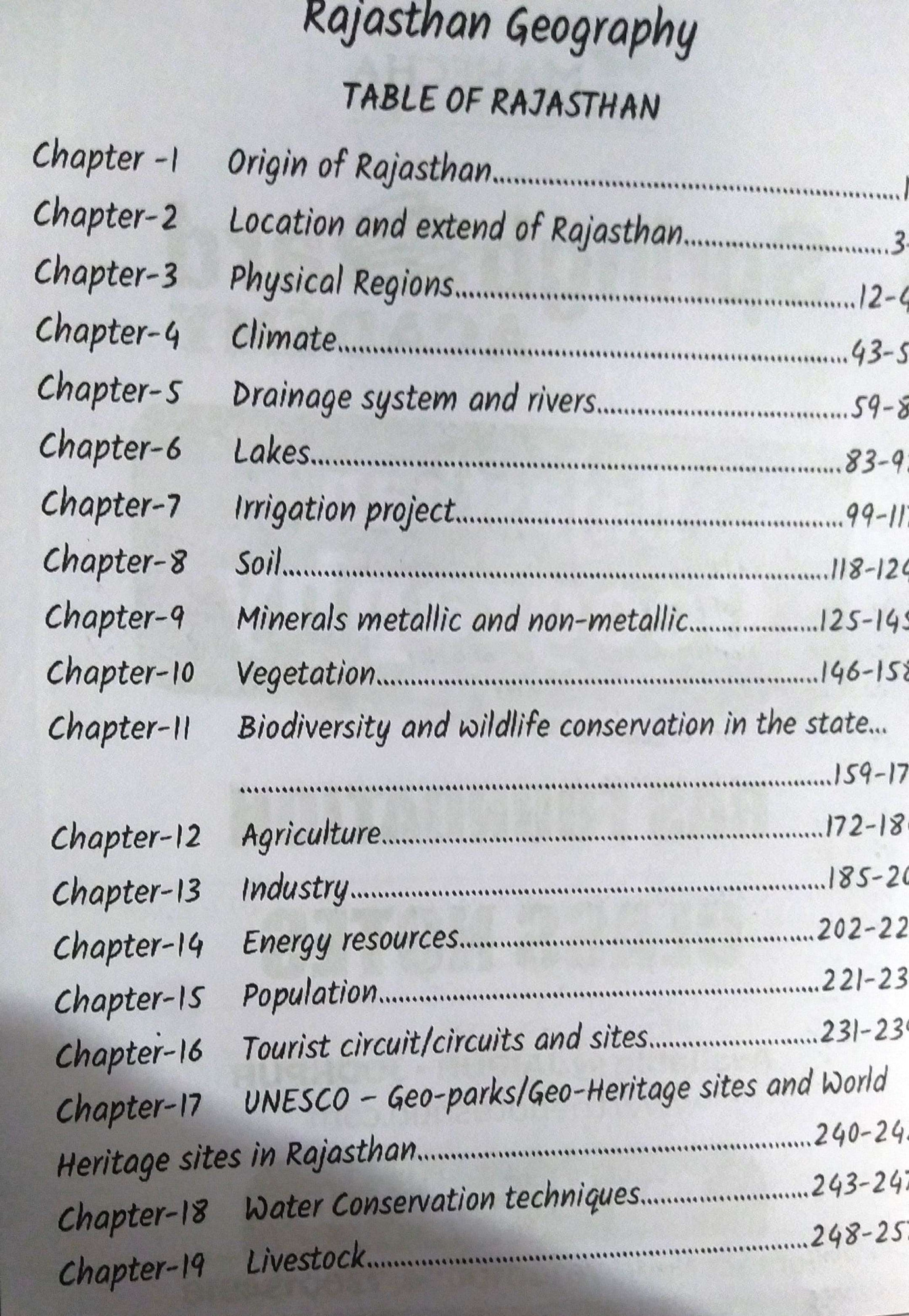 Spring Board RAS Rajasthan Geography English2024