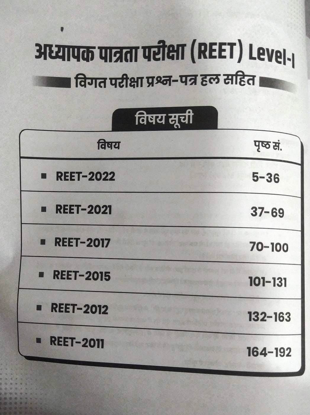 Utkarsh REET Level-1 Previous Years Question