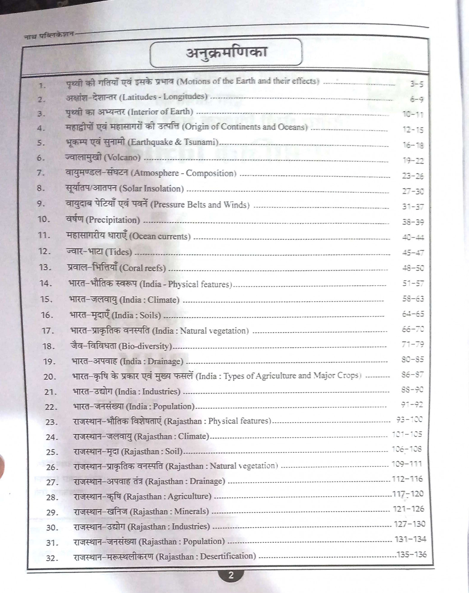 Nath 2nd Second Grade Geography Samajik Vigyan 1500 Vastunist Question Bank Paper-2 By KC GodaraHP Tailor