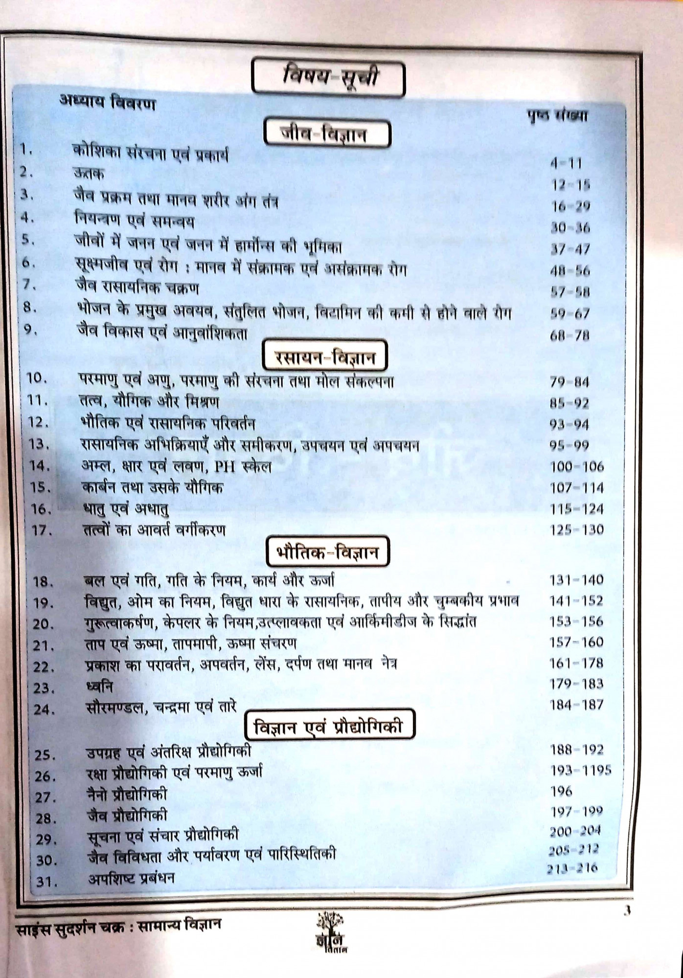 Gyan Vitan Samanya VigyanGeneral Science One Liner Rahul ChoudharySR Choudhary