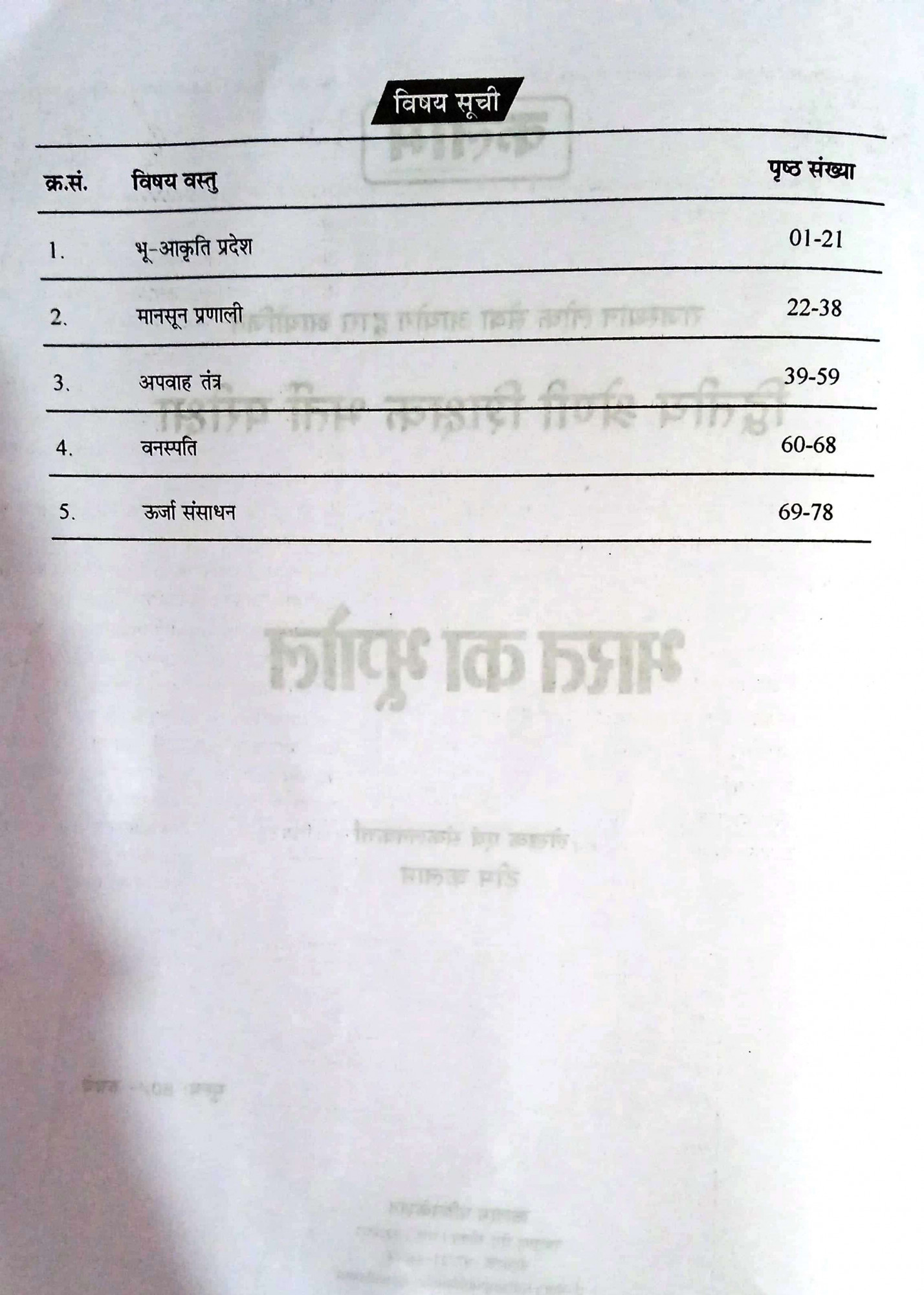 Kalam 2nd Second Grade Bharat Ka Bhugol Paper-1