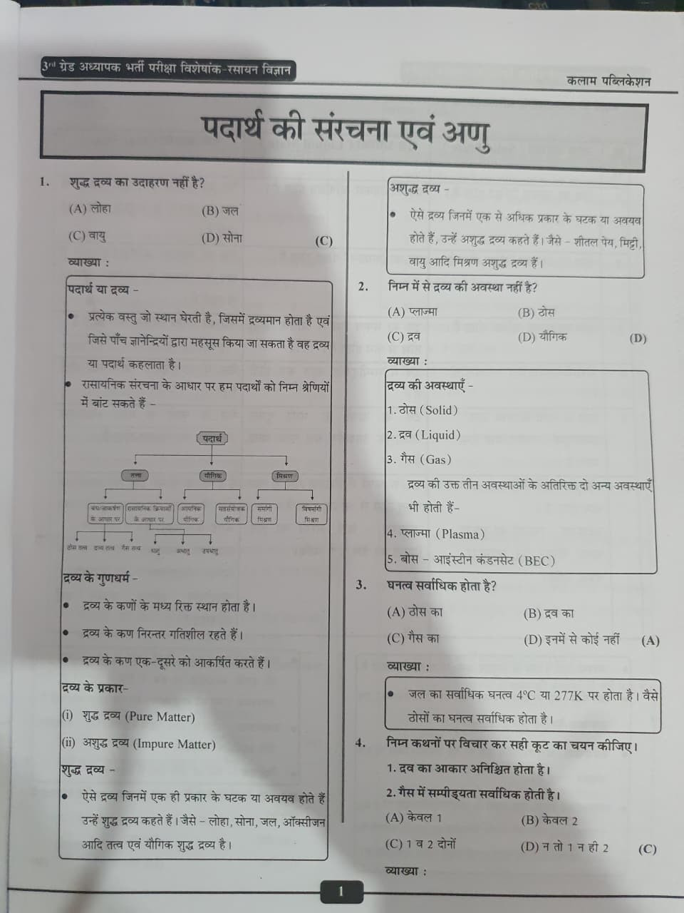 Kalam 3rd Grade Reet Mains Level-2 Vigyan Science