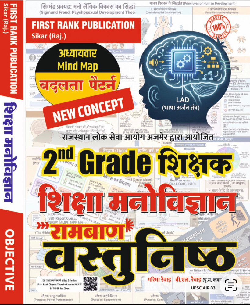 Image of First Rank 2nd Second Grade Ramban Vastunisth Shiksha Manovigyan New Syllabus 2025 By B L Raiwar, Garima Raiwar