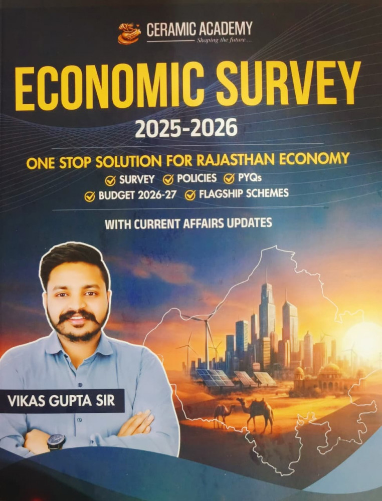 Image of Ceramic Academy Economic Survey 2025-26 (English Medium) Vikas Sir