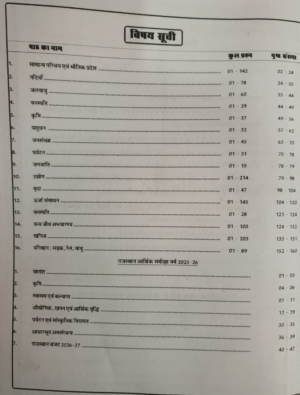 Taiyari Karlo 1st First Grade Paper-1 MCQ Vastunisth Question Bank Rajasthan Ka Bhugol VOLUME-2 By Vijay Sir Ashu Sir