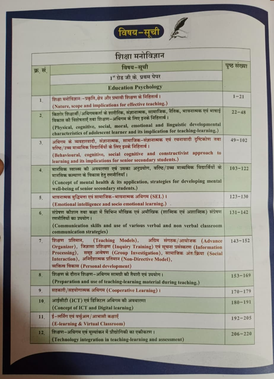 Dhindhwal 1st First Grade Paper-1  2 Shiksha Manovigyan Shiksha Shastra Evan Suchana Prodyogikee  ICT By Narendra Singh Panwar