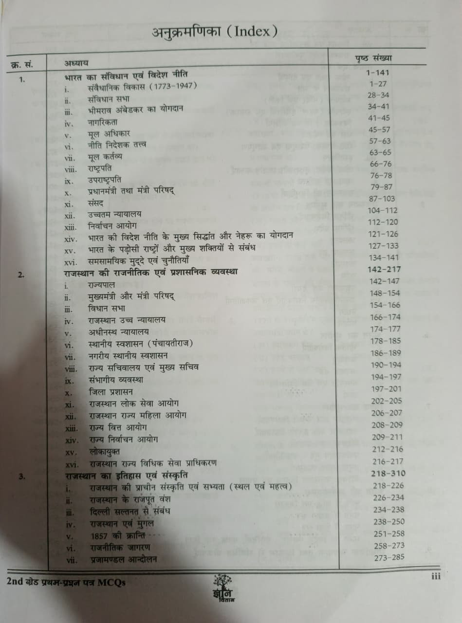 Gyan Vitan 2nd Second Grade Paper-1 MCQs  PYQs BOOK 5000 Question Edition 2026 By Rahul Choudhary