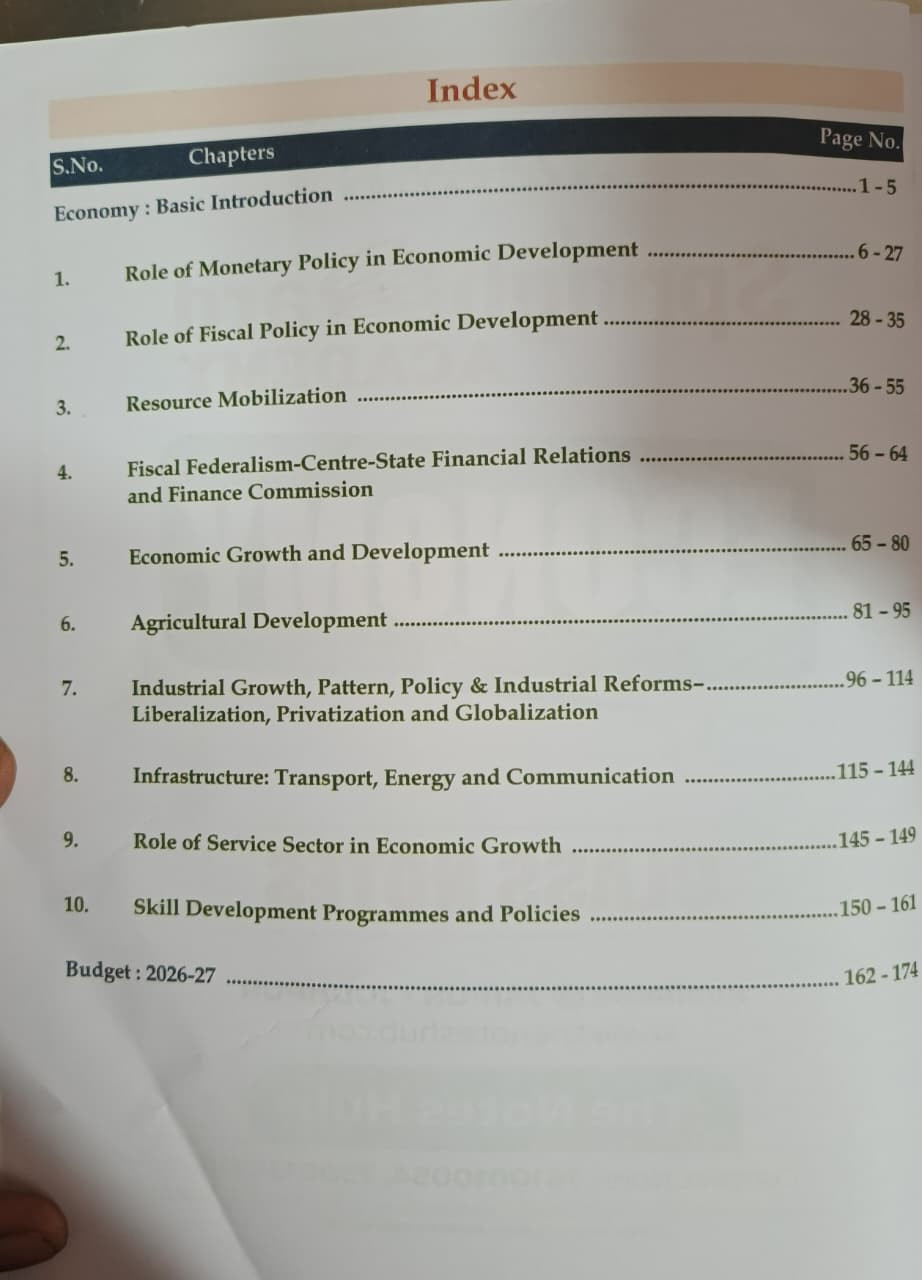 Spring Board RAS PRE Indian Econamy English Edition 2026
