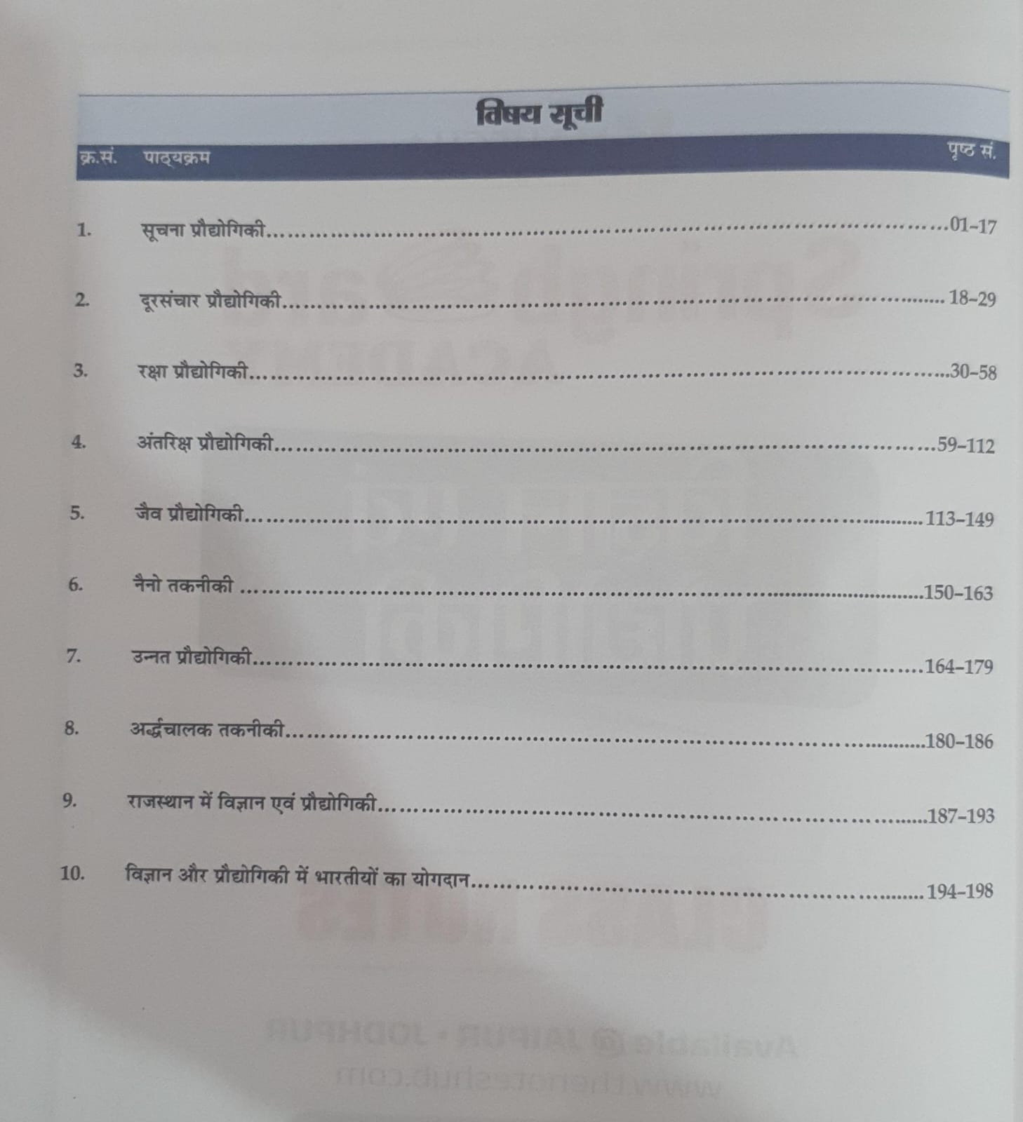 Spring Board RAS Pre Vigyan Prodhyogiki Hindi 2026