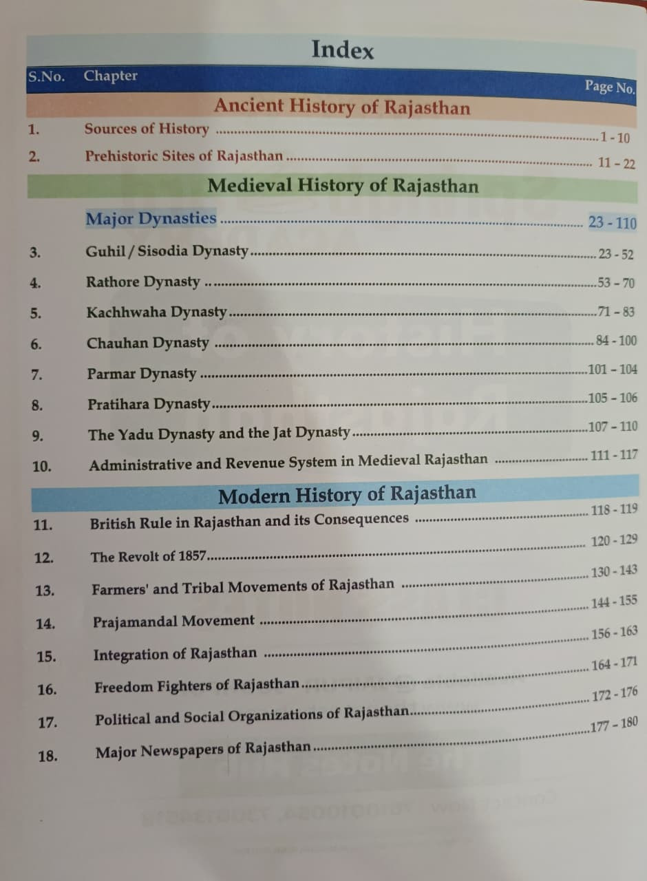 Spring Board RAS PRE History Of Rajasthan English Medium New Edition 2026