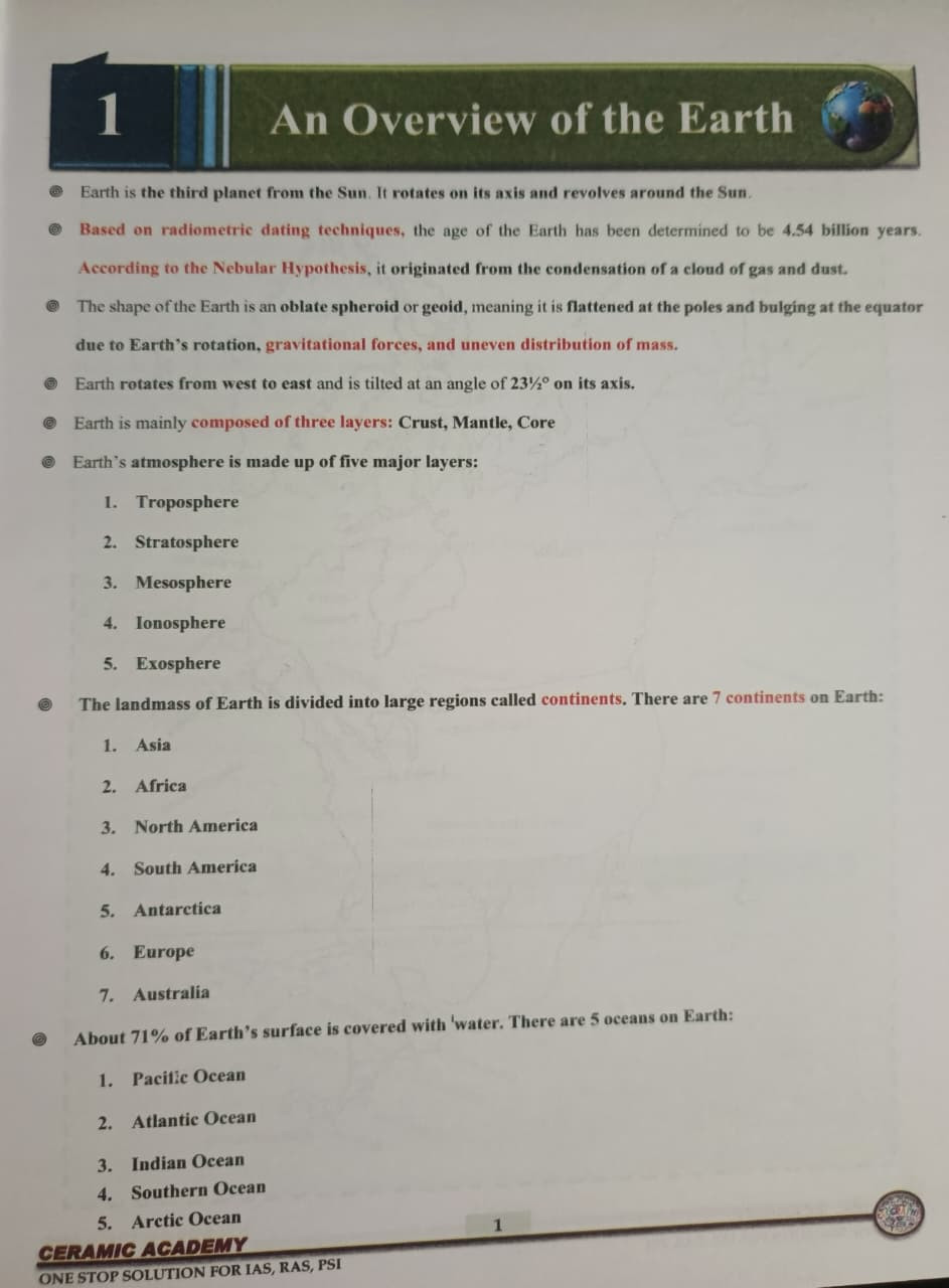 Ceramic Academy World Geography English Medium By Vikas Gupta Sir