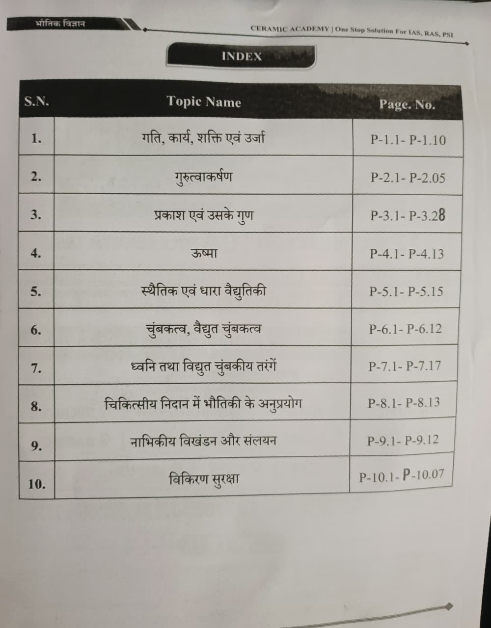 Ceramic Academy Ras Mains Bhautik Vigyan Physics Hindi Medium New Edition 2026 By Vikas Gupta Sir