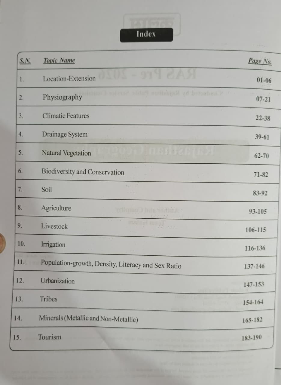 Kalam RAS Pre Geography Of Rajasthan English Medium New Edition 2026