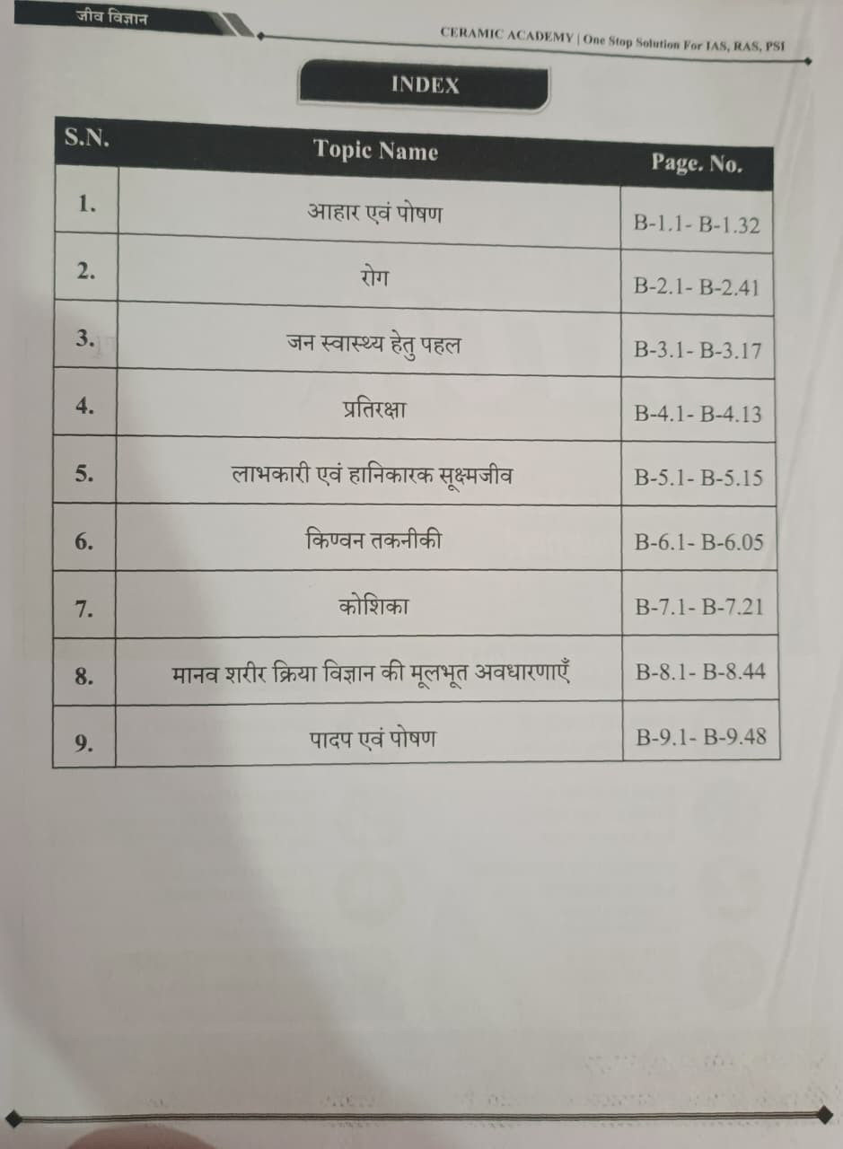 Ceramic Academy Ras Mains Jeev Vigyan Biology New Edition 2026 By Vikas Gupta Sir