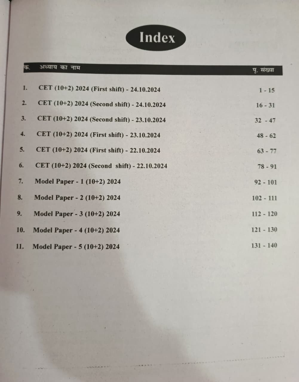 Payal CET 102 Model Paper 5 New Edition 2026