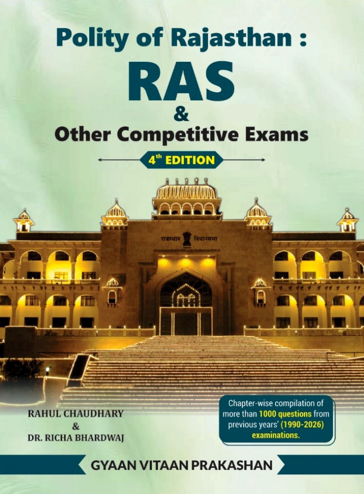 Image of Gyan Vitan Rajasthan Polity RAS &amp; Other Competitive Exam English Medium 4rd Edition 2026 By Rahul Choudhary, Richa Bhardwaj