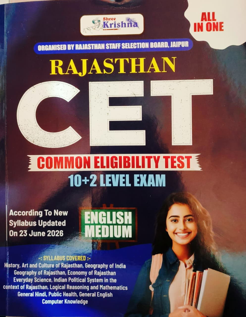 Shree Krishna Rajasthan CET 102 Level Exam English Medium New Edition 2026