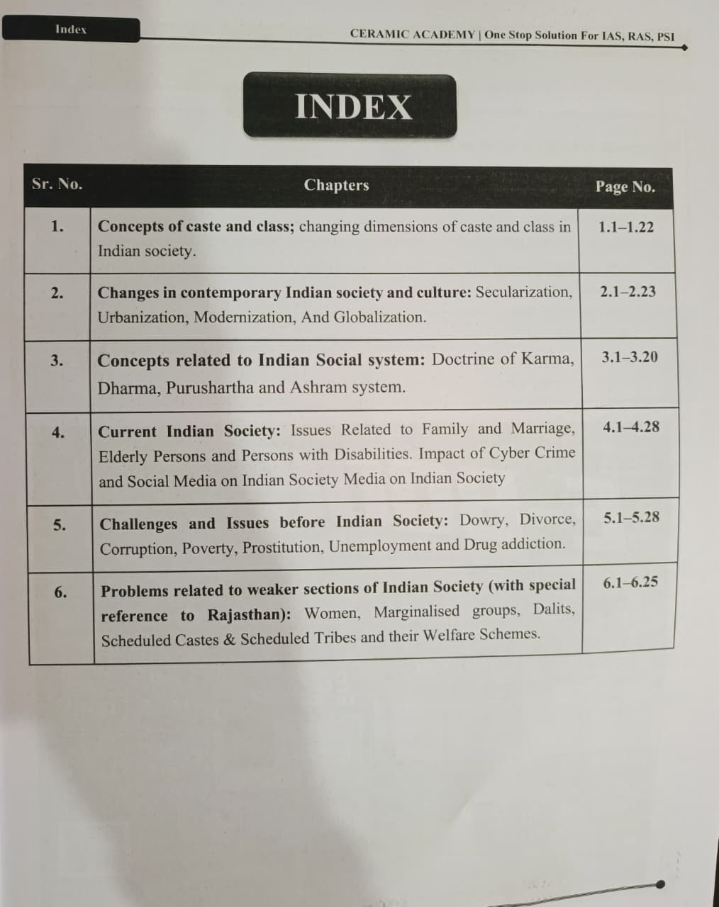 Ceramic Academy RAS Mains Sociology English Medium New Edition 2026 By Vikas Gupta Sir