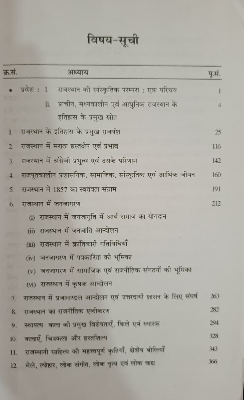 Rajasthan Hindi Granth Academy    RAJASTHAN KA ITIHAAS KALA SANSKRITI PARAMPARA AVM VIRASAT         Edition 2026 by HUKUM CHAND JAIN NARAYAN LAL MALI