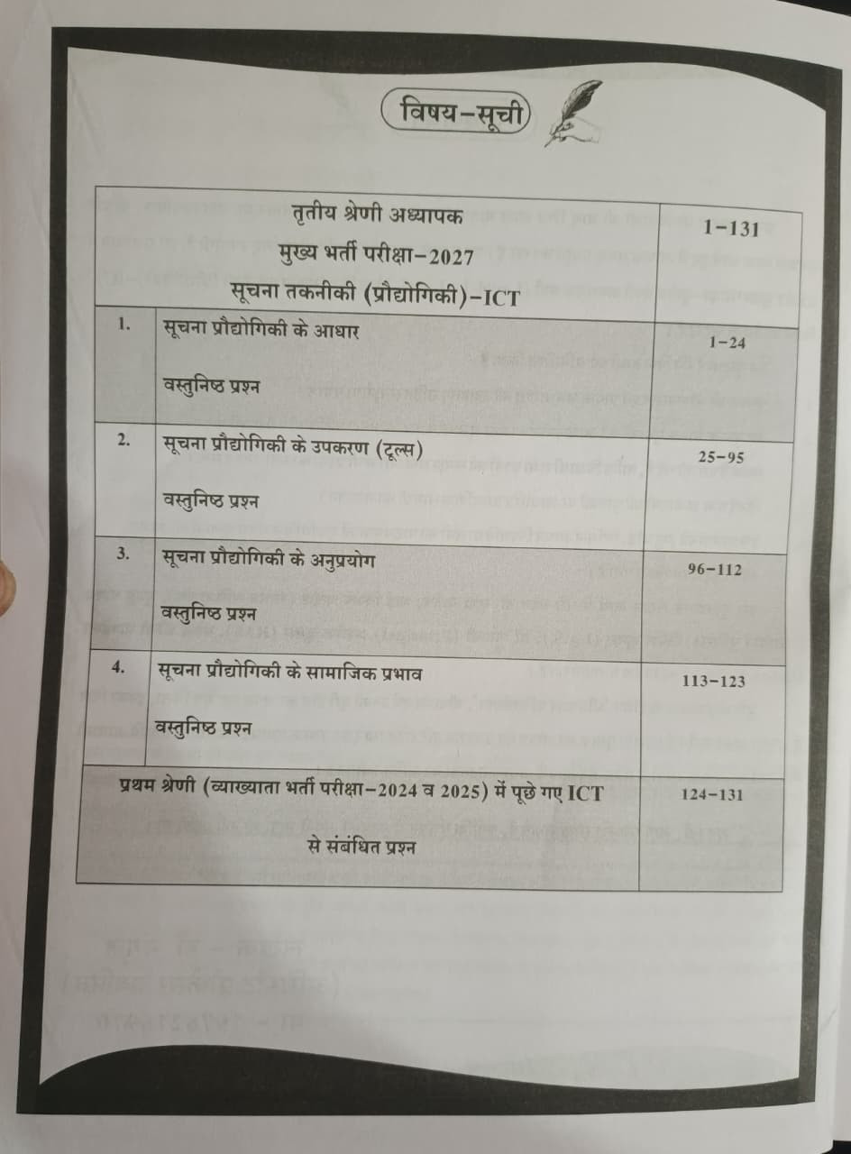 Dhindhwal 3rd Third Grade Suchna Takniki Praudyogiki- ICT Level-1  2 Theory MCQ  PYQ 555 New Edition 2026-27 By Dr Mangal Yadav