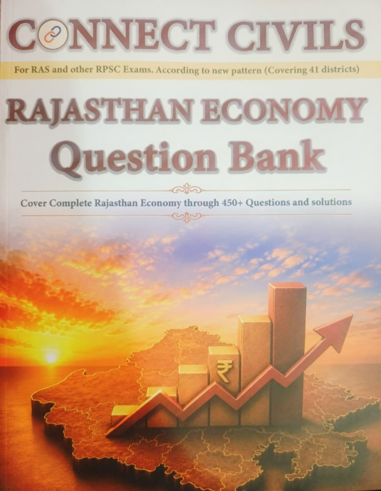 Image of Connect Civils Rajasthan Economy Question Bank 450+ (English Medium) 41 Districts New Edition 2026