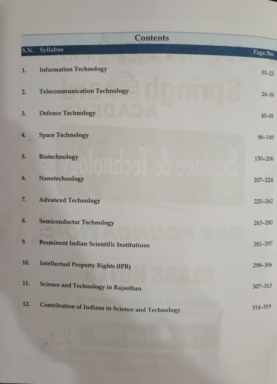 Spring Board RAS Foundation Science  Technology  English Medium  New Edition 2026