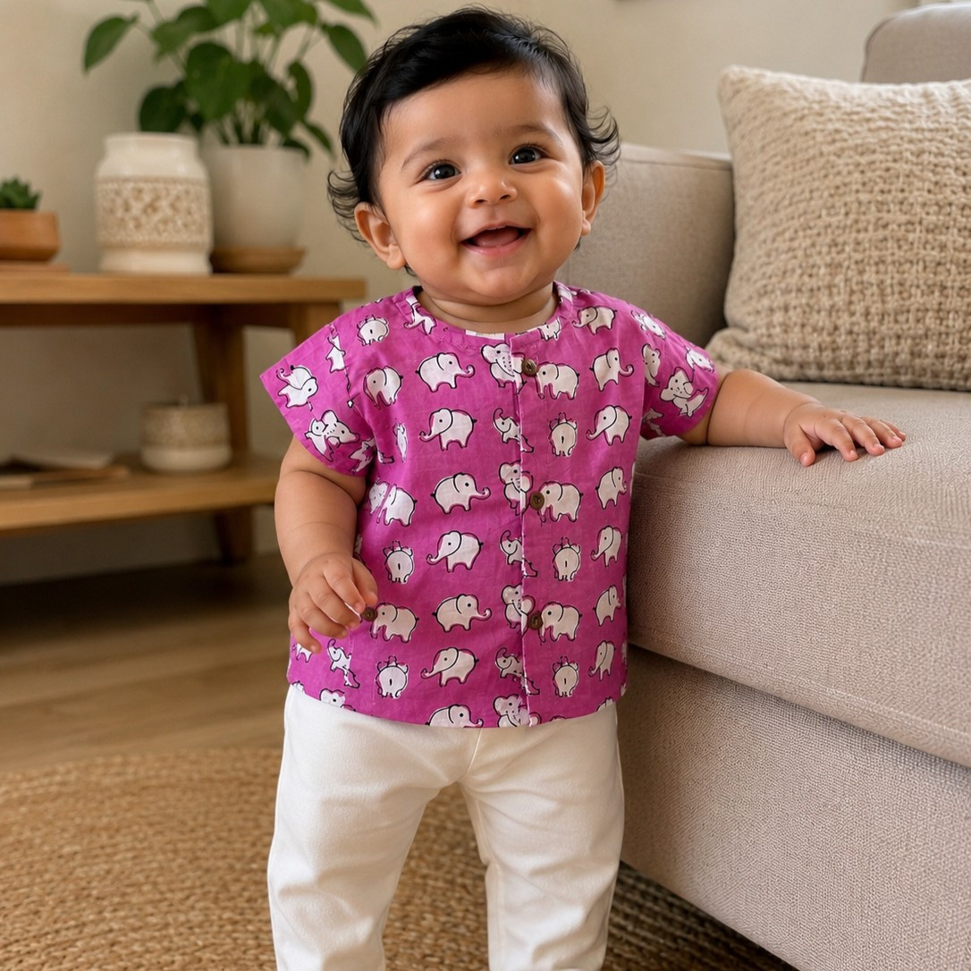 Purple Ellie Short Kurta and Pajama Sets