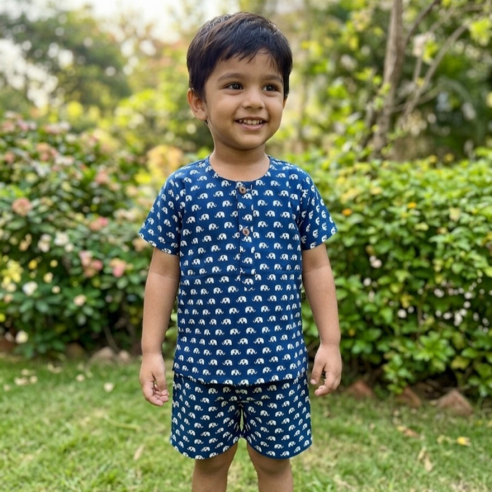 Image of Blue Ellie Print Summer Set
