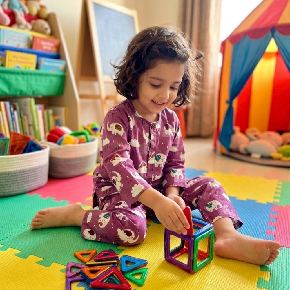 Image of Purple Elephant Night Dress