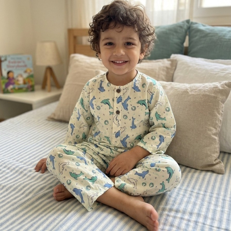 Playful Dolphin Night Dress